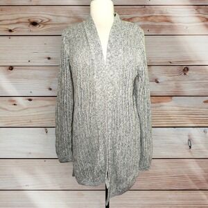 D4 GAP Sweater Cardigan Women's Medium Light Gray New NWT Tunic Long Cotton